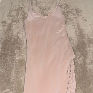 Spaghetti Strap Slip Dress in Blush Nude